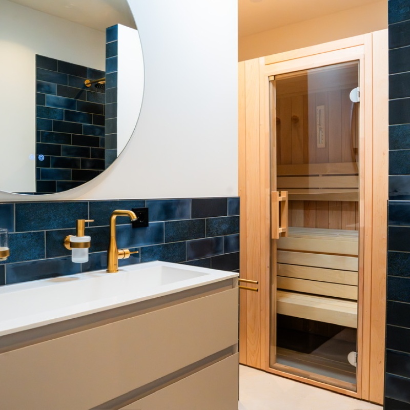 Integrated sauna