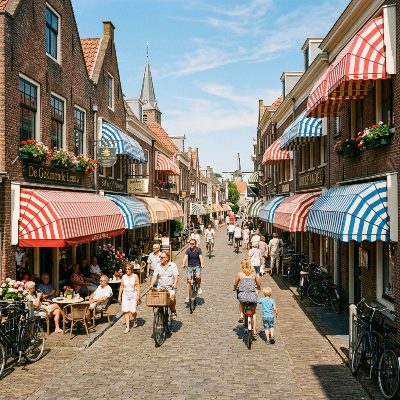 Firefly_Afbeelding van een ouderwetse nederlandse straat in hoogzomer met zonnewerking - mark 550249 (1).png